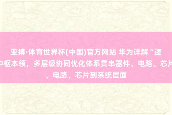 亚搏·体育世界杯(中国)官方网站 华为详解“逻辑折叠”等中枢本领，多层级协同优化体系贯串器件、电路、芯片到系统层面