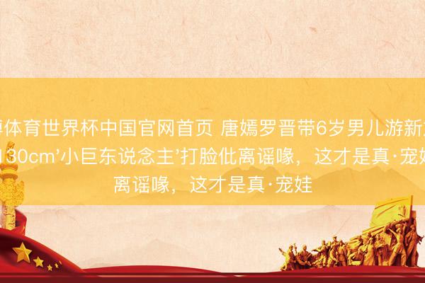 亚搏体育世界杯中国官网首页 唐嫣罗晋带6岁男儿游新加坡!130cm'小巨东说念主'打脸仳离谣喙,这才是真·宠娃